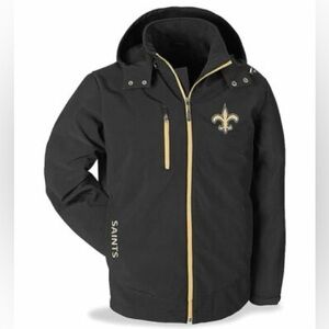 NFL XL mens New Orleans saints black jacket no hood